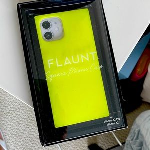 Flaunt iPhone case 12. Fluorescent yellow